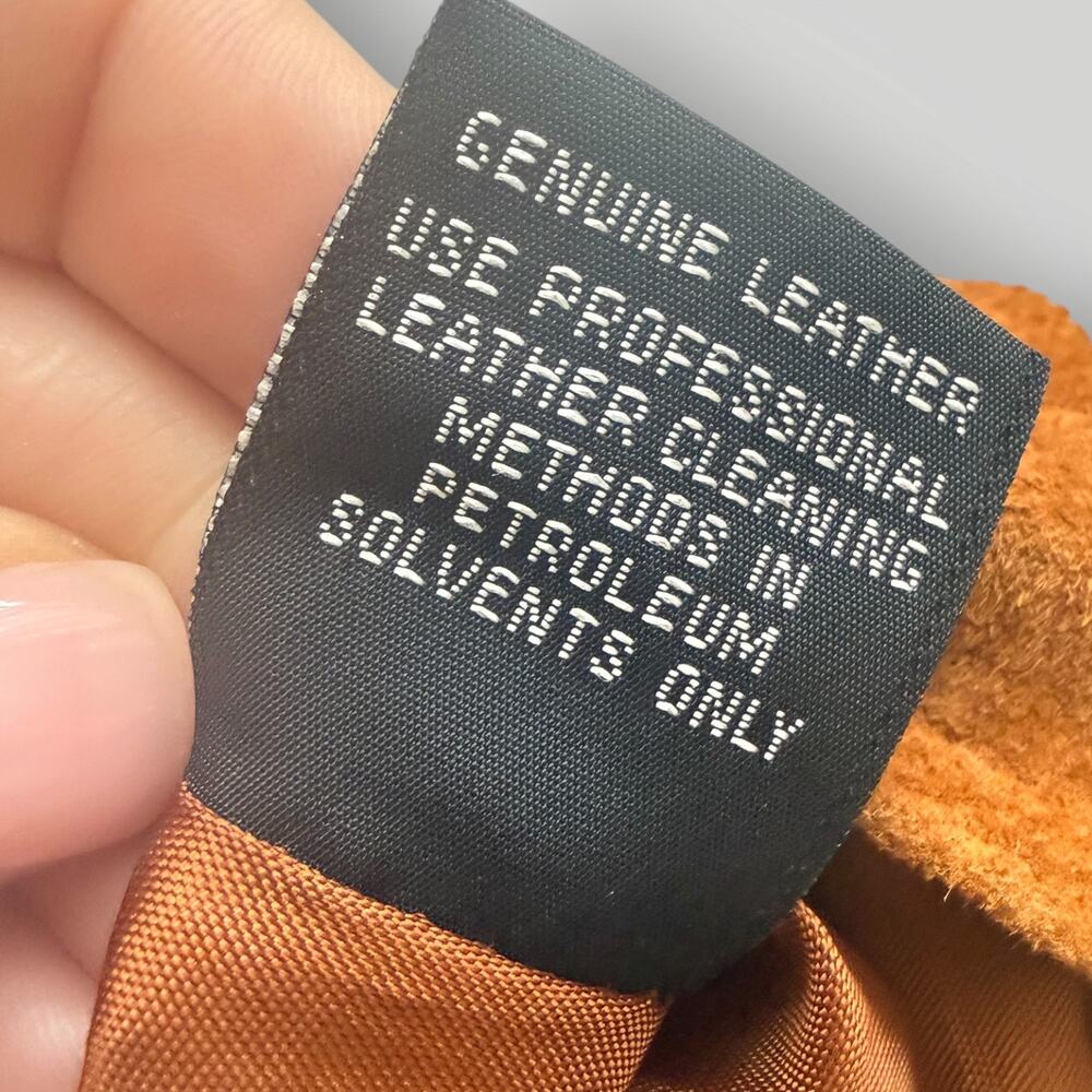 Vtg Kenar 90s Pants Suede Leather sz 6 - Picture 5 of 13